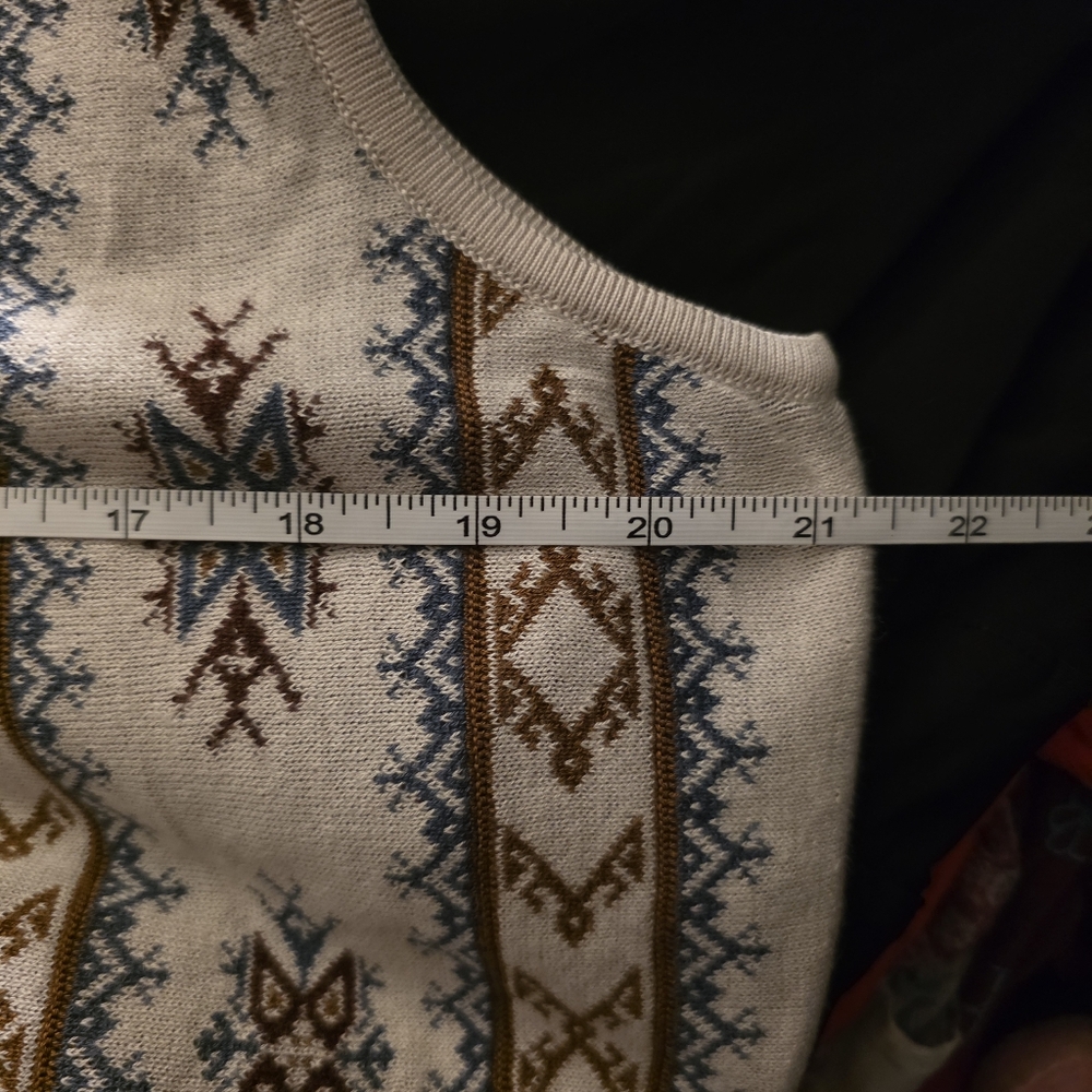 Peruvian Connection Maxi Knit Dress Tribal Sleeveless Beachy Size XL - Picture 8 of 10